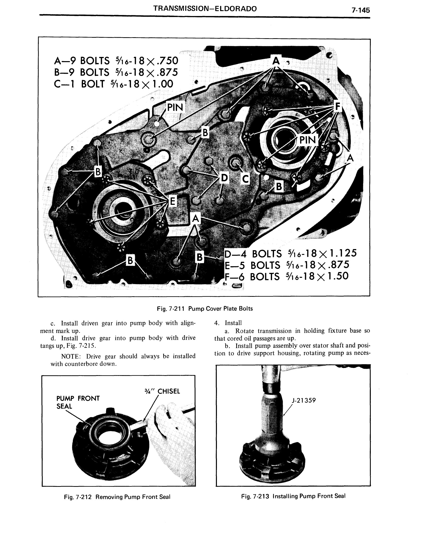 1971 Cadillac Shop Manual Transmission Page 145 of 156
